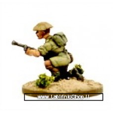 Dixon Minitures - Desert Rats - 1/72 - Infantry crouching with bren-gun
