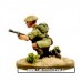 Dixon Minitures - Desert Rats - 1/72 - Infantry crouching with bren-gun