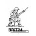 Dixon Minitures - Desert Rats - 1/72 - Kneeling - rifle and fixed bayonet