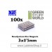 Green Stuff World Neodymium Magnets 3x0.5 mm - 100 units
