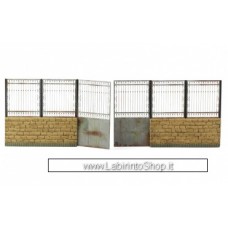 Matho Models 35087 Metal Fence B - big set with gate