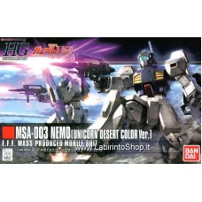 Bandai High Grade HG 1/144 MSA-003 Nemo (Unicorn Desert Color Ver.) Gundam Model Kits