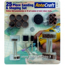 Model Craft Collection RotaCraft 25 Piece Sanding and Shaping Set RC9001