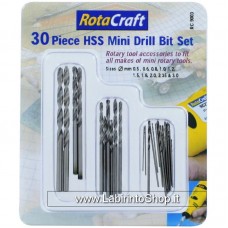 Model Craft Collection RotaCraft 30 Piece HSS Mini Drill Bit Set Set RC9003