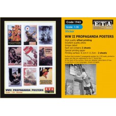 ETA Diorama - 1943 - 1/35 - Stickers WWII Propaganda Posters
