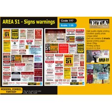 ETA Diorama - 197 - 1/35 - Area 51 Signs Warnings