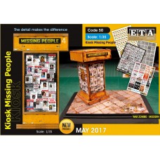 ETA Diorama - 50 - 1/35 - War Zombie - Kiosk Missing People - Modern