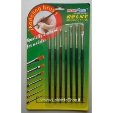 Trumpeter Master Tools 7 Piece Trumpeter Tools Modeling Brushes Set - Brush Modelling
