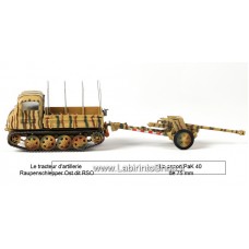 Atlas – Tracteur d'Artillerie Raupenschlepper + Pak 40 1/43
