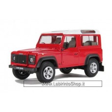 Cararama 1/43 - Land Rover Defender 90 - Red/White