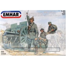 Emhar EM 7204 - 1/72 - WWI German Artillery with 96 n/A 77mm Gun