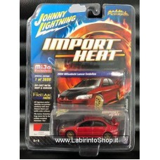 Johnny Lightning - Import Heat - Mijo Exclusive - 2004 Misubishi Lancer Evolution (Diecast Car)