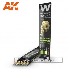 AK-Interactive 10040 GREEN & BROWN: Shading & effects set