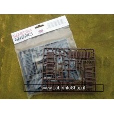 Renedra Rn13 Palisade Fences Brown 1/56 28mm