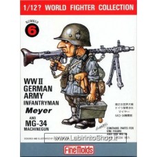 FineMolds World Fighters Collection WWII German Army Infantryman 1/12 Meyer N. 6 