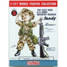 FineMolds World Fighters Collection WWII The Gulf War U.S. Army Infantry Women 1/12  N. 5