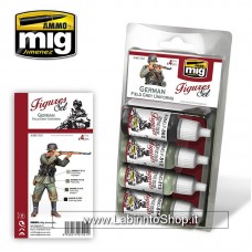 Ammo Mig German Field Grey Uniforms WWII Figures Set
