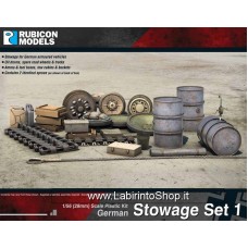 Rubicon Models 1/56 - 28mm Plastic Model Kit Stowage Set 1