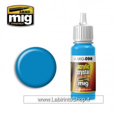 Ammo Mig - Acrylic Crystal - Cristal Light Blue 17ml