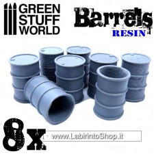 Green Stuff World Resin 8x Resin Barrels