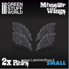 Green Stuff World 2x Resin Monster Wings - Small