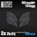 Green Stuff World 2x Resin Monster Wings - Small