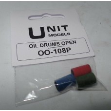 Unit Model 1/76 Oil Drums Open OO-108P
