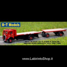B-T Models - N010 - Albion CX3 F/Bed and Trailer - BRS 1/148