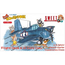 Sweet - U.S. Navy Fighter - Flight Deck e 14 Cats Crew - Us Navy Escort Carrier Casablanca Class - 1/144