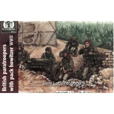 Waterloo 1815 - 1/72 - WWII - AP036 - British Paratroopers with Pack Howitzer 