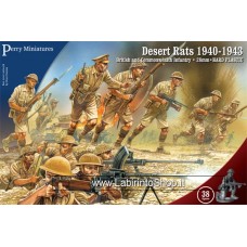 Perry Miniatures: British and Commonwealth Infantry Desert Rats 1940-1943 28mm