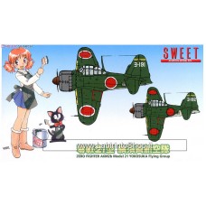 Sweet - Zero Fighter A6M2b Model 21 Yokosuka Flying Group 1/144 (Plastic model)