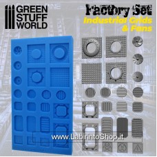 Green Stuff World Silicone Molds - Industrial Grids and Fans