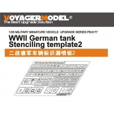 Voyager Model 1/35 WWII German Armor Vehicle Stenciling Template 2