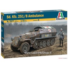 Italeri 1/72 Sd.Kfz. 251/8 Ambulance Plastic Model Kit