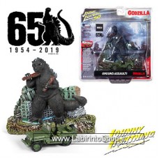 Johnny Lightning Godzilla with Willys MB Jeep Ground Assault 65 Godzilla 1954-2019