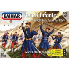 Emhar French Infantry Crimean War 1854-56 Franco Prussian War 1870-71 1/72