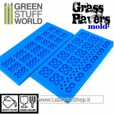Green Stuff World Silicone Molds - Grass Paver