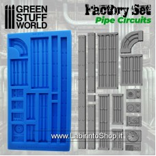 Green Stuff World Silicone Molds - Pipe Circuits