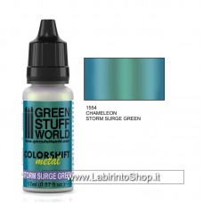 Green Stuff World Colorshift Metal Storm Surge Green 17ml