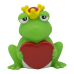 Lilalu - Share Happiness Duck - Frog King with Heart