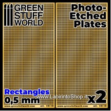 Green Stuff World Photo-etched Plates - Small Rectangles