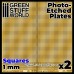 Green Stuff World Photo-etched Plates - Large Squares