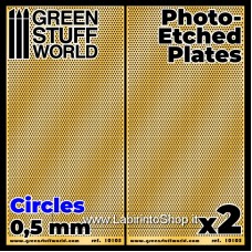 Green Stuff World Photo-etched Plates - Small Circles