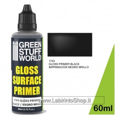 Green Stuff World Gloss Surface Primer 60ml - Black