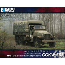 Rubicon 280037 Us 2/1/2 Ton 6x6 Cargo Truck CCKW-353 (us Army) WWII 1/56