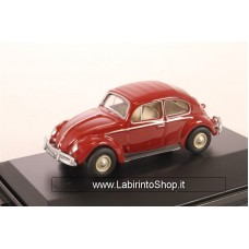 Oxford VolksWagen Ruby Red Beetle 1/76 Diecast Model