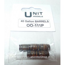 Unit Models - 40 Gallon Barrels OO-111P Painted