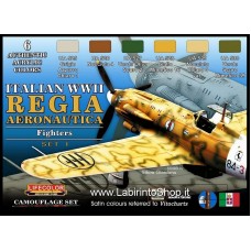 Lifecolor Acrylics LC-CS19 World War 2 Italian Regia Aeronautica Paint Set