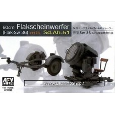 AFV 60cm Flakscheinwerfer Flak-sw 36 mit SD.Ah.51 AF35125 1/35